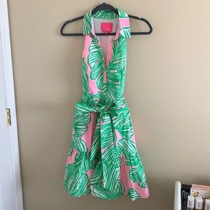 Lilly Pulitzer Trisha Dress Sz 4 Who Let the Frond